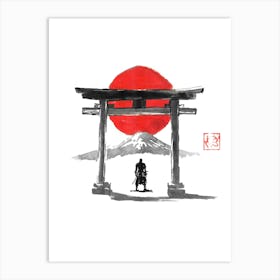 Samurai At The Gate Art Print