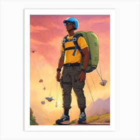 Soldier In The Sky Art Print