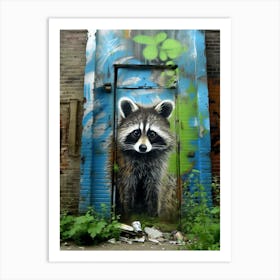 Raccoon Urban Explorer 3 Art Print
