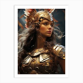 Athena Greek Mythology Art Print