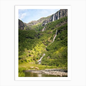 Norwegian Waterfall Art Print