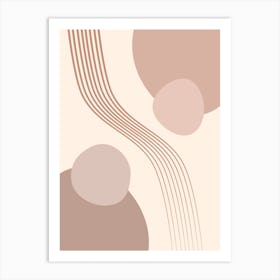 Calming Abstract Painting in Neutral Tones 13 Art Print