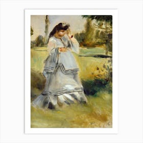 Woman In A Park (1866), Pierre Auguste Renoir Art Print