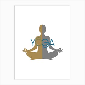 Yoga, the sport of yoga, the sport of meditation, relaxation, inspiring rest and meditation, a distinctive and exceptional work of art that embodies yoga.18 Art Print