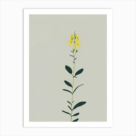 Fringed Loosestrife Wildflower Simplicity Art Print