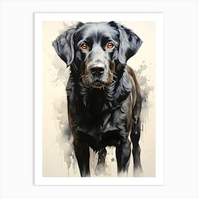 Whispering Whiskers The Thoughtful Dog Art Print