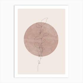 Plant In A Circle Art Print