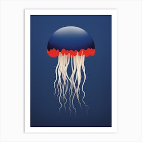 Irukandji Jellyfish Cartoon 5 Art Print