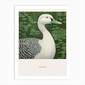 Ohara Koson Inspired Bird Painting Goose 1 Poster Art Print