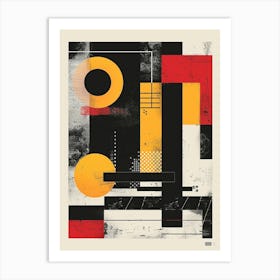 Playful And Colorful Geometric Shapes Arranged In A Fun And Whimsical Way 5 Art Print