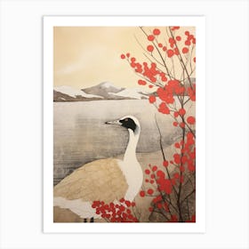 Bird Illustration Canada Goose 1 Art Print