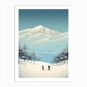 Niseko   Hokkaido, Japan, Ski Resort Illustration 3 Simple Style Art Print