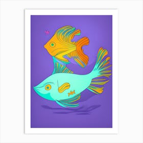 FishingFish02 Art Print