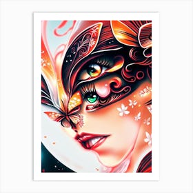 Face Of A Woman Art Print