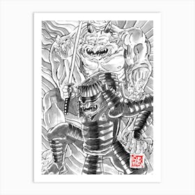 Oni Samurai Art Print