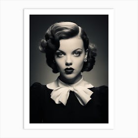 Black And White Photograph Of Judy Garland 2 Art Print