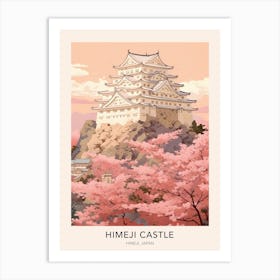 Himeji Castle Japan Travel Poster Art Print