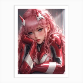 Zero Two Darling In The Franxx Art Print