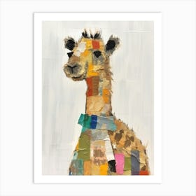 Camel 2 Kids Patchwork Painting Art Print