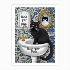 Wash Your Paws 2 Art Print