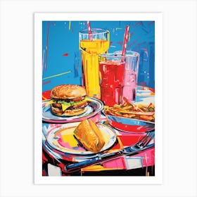 Pop Art American Diner 7 Art Print