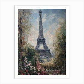 Eiffel Tower Paris France Pissarro Style 21 Art Print