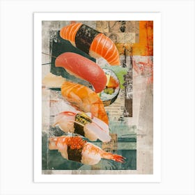 Kitsch Sushi Collage 3 Art Print