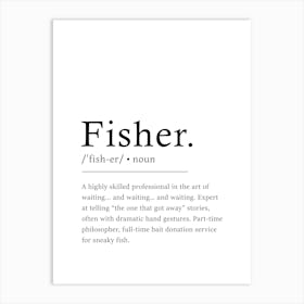 Fisher Definition Poster - Dictionary Poster