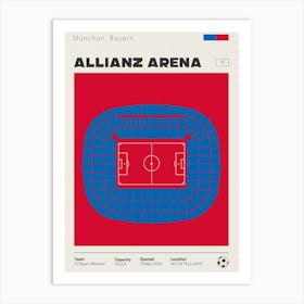 Fc Bayern Munich - Allianz Arena Art Print