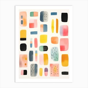 Abstract Watercolor Painting 6 Art Print