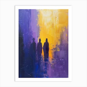 Sunset Walk Art Print