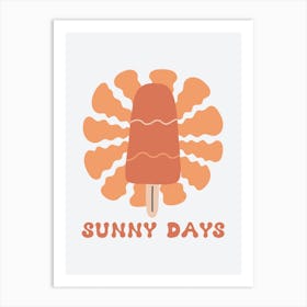 Sunny Days Ice Cream Art Print