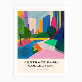 Abstract Park Collection Poster Central Park New York City 4 Art Print