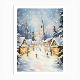 Christmas Village Art Print