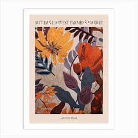 Fall Botanicals Aconitum 3 Poster Art Print