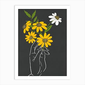 Sun Flowers Art Print