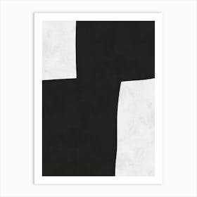 Modern art in black 1 Art Print