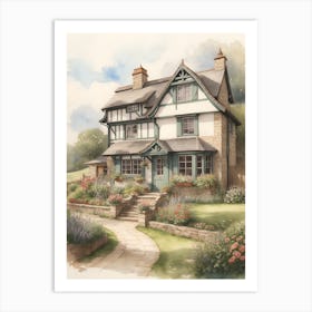 Cottage In The Country 2 Art Print