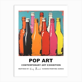 Poster Bottles Pop Art 2 Art Print