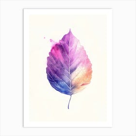 Watercolor Leaf 7 Art Print