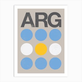 Argentina Flag Art Print
