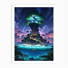 Tree Island Art Print