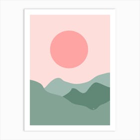 Pastel Sunset Sunrise Art Print