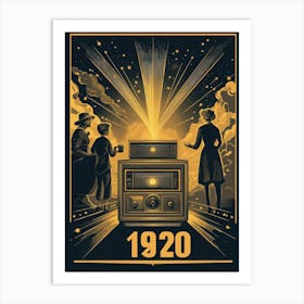 Aihrgdesign A Vintage Poster Celebrating The Rise Of Radio Br 92a6b730 4fc8 44fb A470 3a908bdd219f 1 Poster