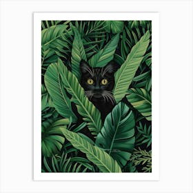 Cat In The Jungle 6 Art Print