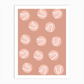 Tennis Aesthetic Pink Art Print