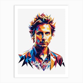 Greenday Mike Drnt 2 Portrait Music Icon Style WPAP Pop Art Art Print