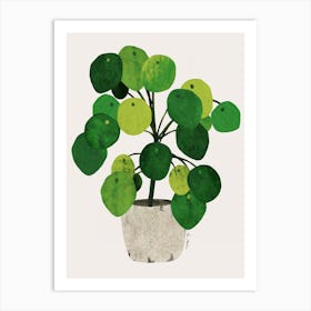 Pilea Plant Art Print