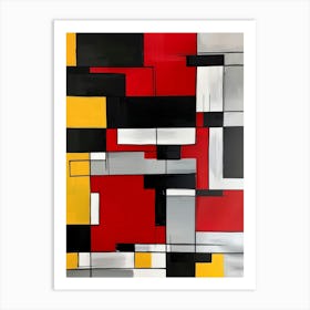 Red, Yellow And Black 1 Art Print