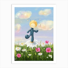 Fool Moon enjoys spring Art Print